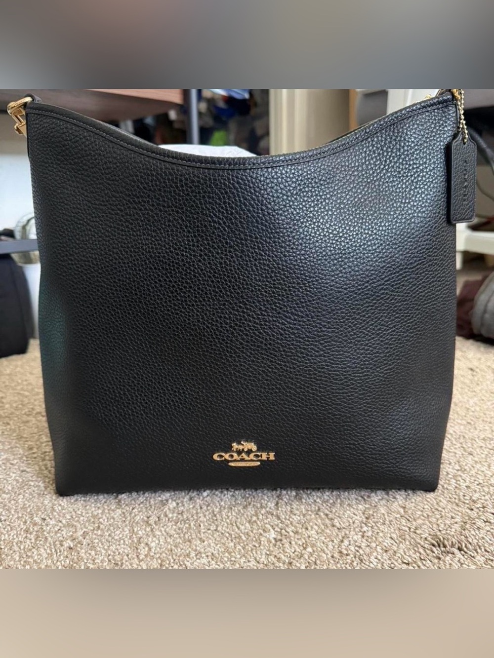 ♥️Coach Large Laurel Shoulder Bag in Black (Discontinued Size) - Picture 2 of 4